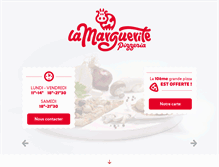 Tablet Screenshot of pizzerialamarguerite.com